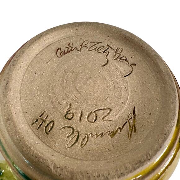 Catherine Tietz Boring Granville Ohio 2019 Studio Art Pottery Mug Handmade - Picture 7 of 9